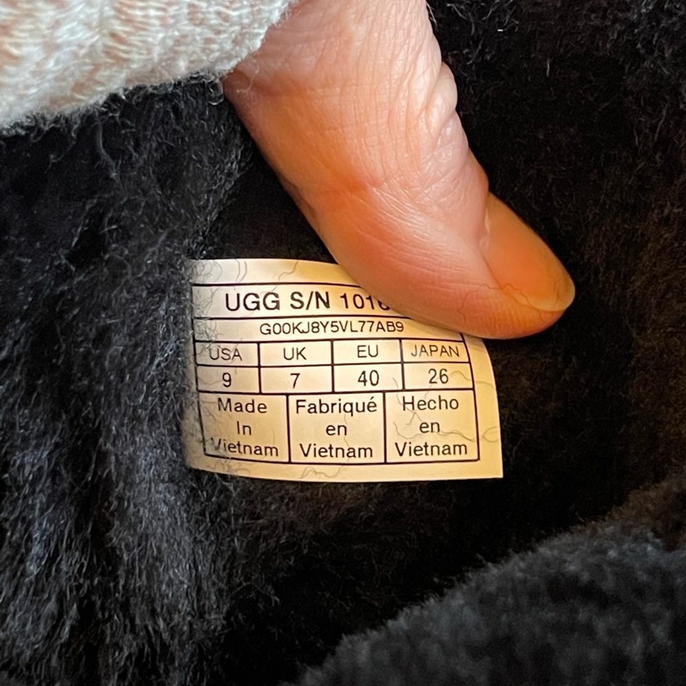 UGG Women's Black Tall Suede Boots with Back Bow Detail - Picture 14 of 14